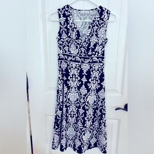 Croft & Barrow Black and White Sleeveless Maxi Dress